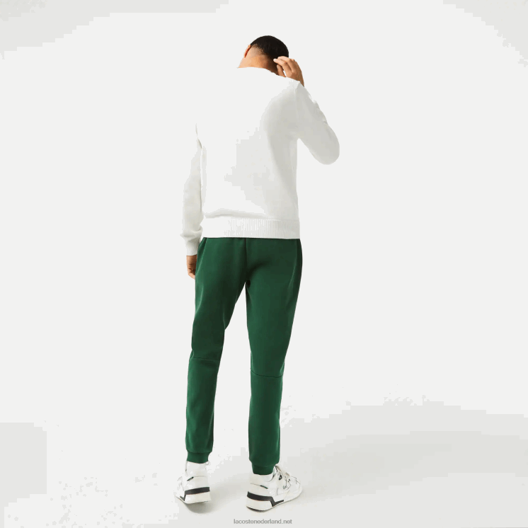 Lacoste taps toelopende fleece trainingsbroek 0828H1024 groen 132 Heren
