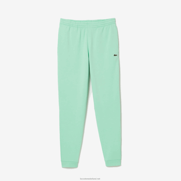 Lacoste taps toelopende fleece trainingsbroek 0828H1125 lichtgroen 0vz Heren