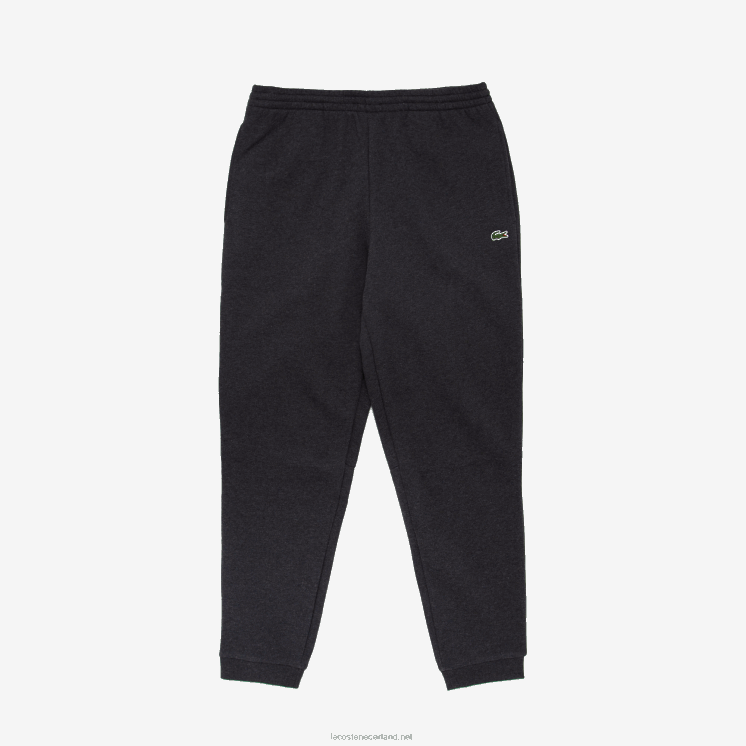 Lacoste taps toelopende fleece trainingsbroek 0828H1417 grijze el6 Heren