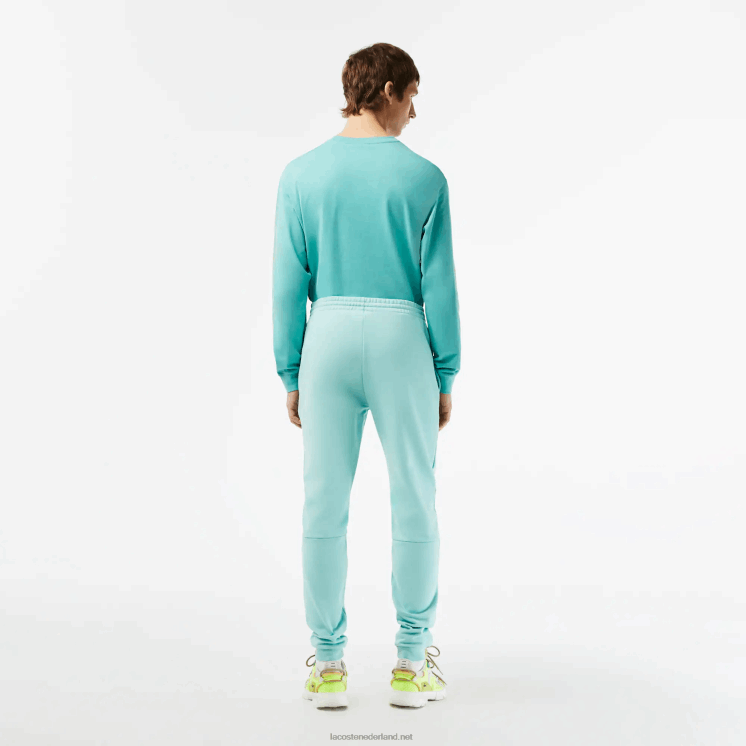 Lacoste taps toelopende fleece trainingsbroek 0828H345 mint lgf Heren