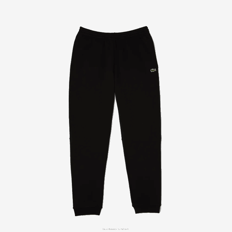 Lacoste taps toelopende fleece trainingsbroek 0828H347 zwart 031 Heren