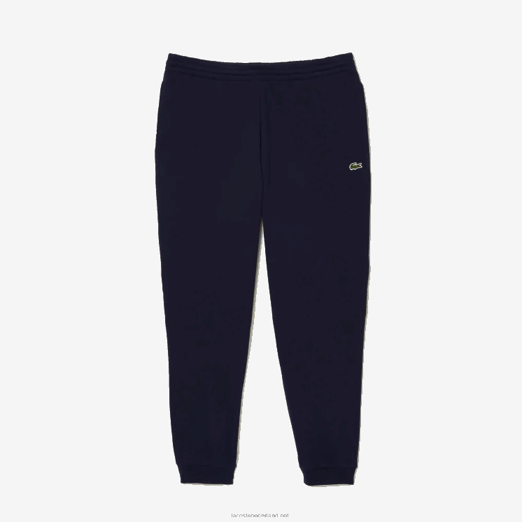 Lacoste taps toelopende fleece trainingsbroek 0828H348 marineblauw 166 Heren