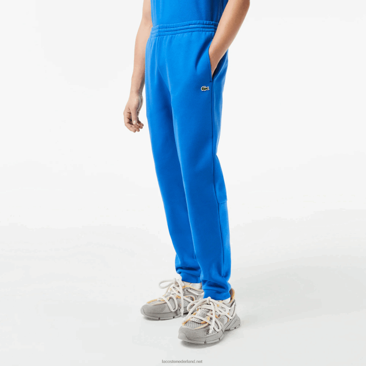 Lacoste taps toelopende fleece trainingsbroek 0828H357 blauwe kxb Heren