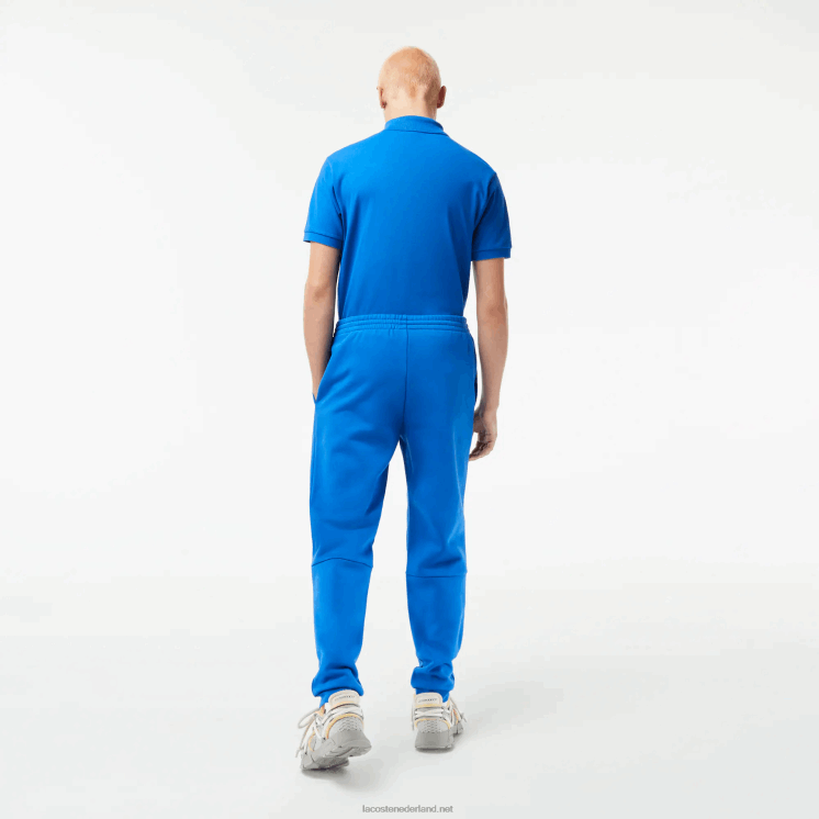 Lacoste taps toelopende fleece trainingsbroek 0828H357 blauwe kxb Heren