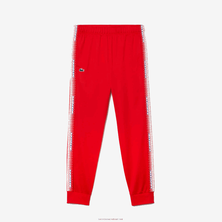 Lacoste tennis slijtvaste trainingsbroek 0828H307 rode s5h Heren