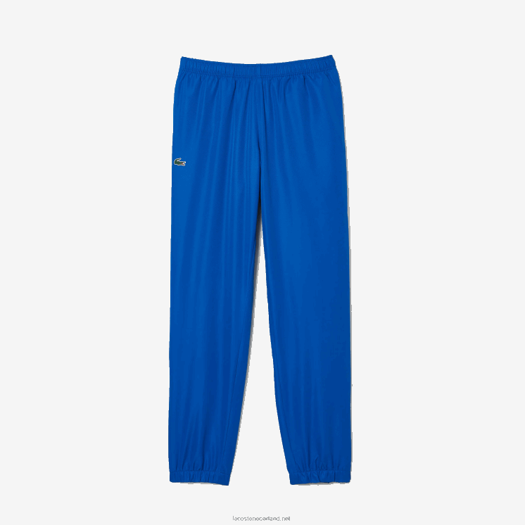 Lacoste tennistrainingsbroek met zijprints 0828H1087 blauw k1q Heren