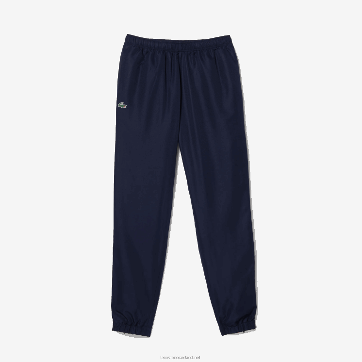 Lacoste tennistrainingsbroek met zijprints 0828H1089 marineblauw 166 Heren
