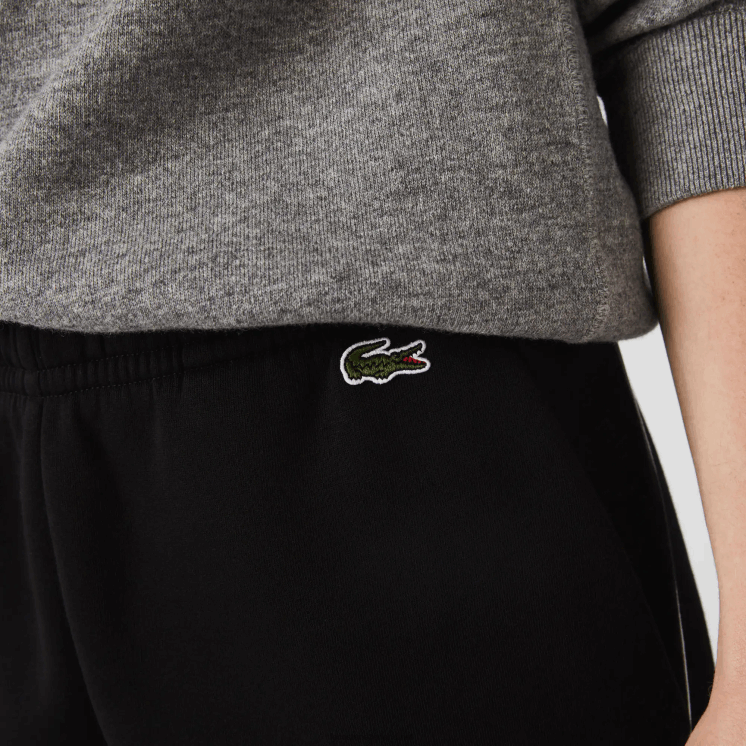 Lacoste trainingsbroek met bedrukte banden 0828H1459 zwart 031 Heren