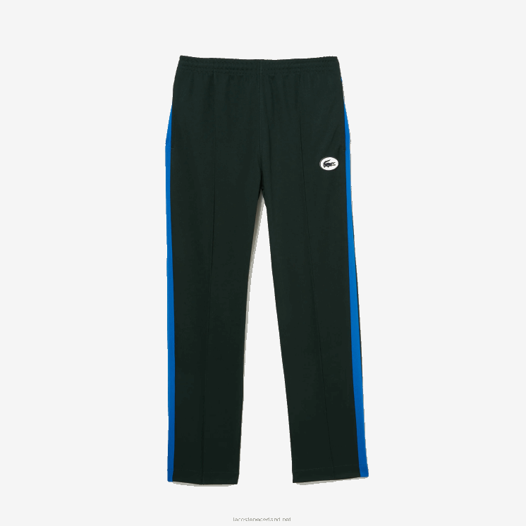 Lacoste trainingsbroek met contrasterende zijband 0828H1077 groen yzp Heren