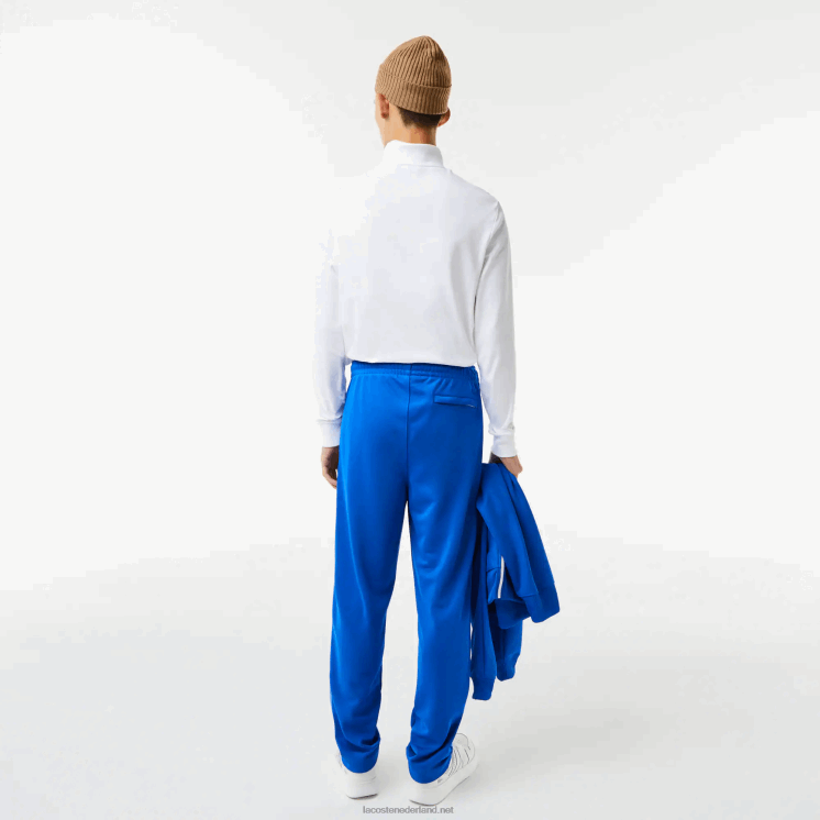 Lacoste trainingsbroek met contrasterende zijband 0828H1079 blauw k1q Heren