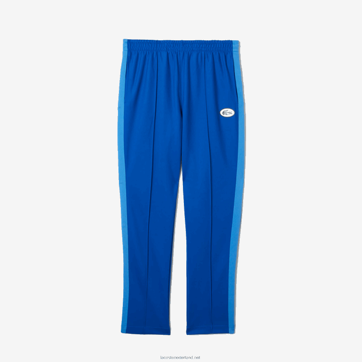 Lacoste trainingsbroek met contrasterende zijband 0828H1079 blauw k1q Heren