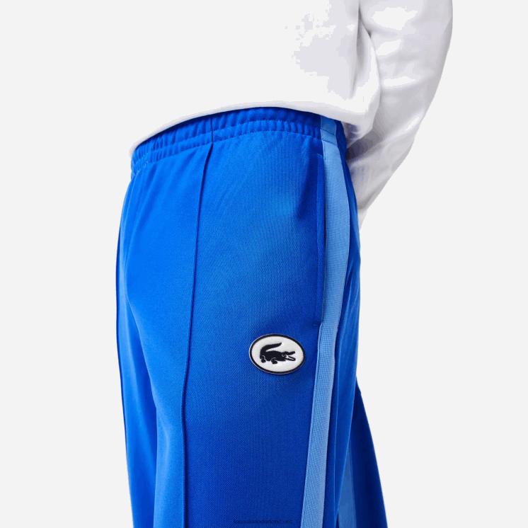 Lacoste trainingsbroek met contrasterende zijband 0828H1079 blauw k1q Heren