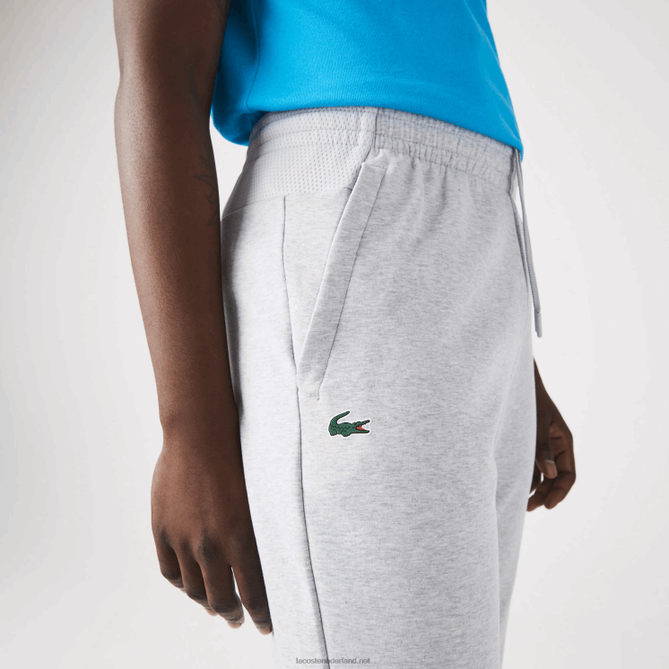 Lacoste trainingsbroek met gaaspanelen 0828H1020 chine lichtgrijs 9ya Heren