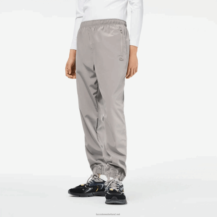 Lacoste trainingsbroek met gps-coördinaten 0828H303 grijze kzw Heren