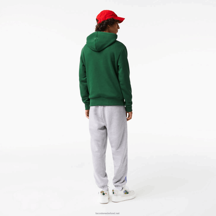 Lacoste trainingsbroek met merkband 0828H1027 grijze chine ca Heren