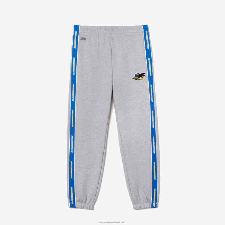 Lacoste trainingsbroek met merkband 0828H1027 grijze chine ca Heren