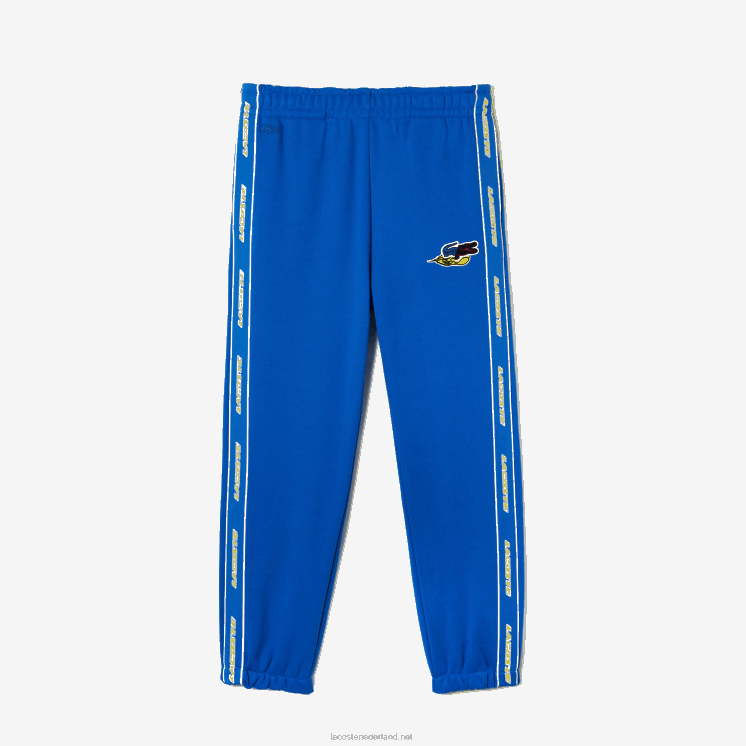 Lacoste trainingsbroek met merkband 0828H1028 blauw k1q Heren