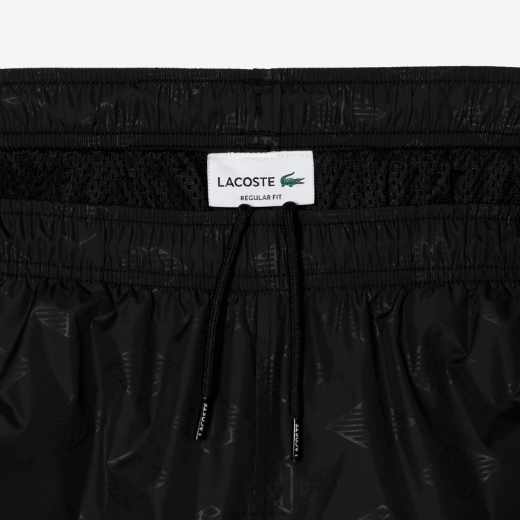 Lacoste trainingsbroek met monogramprint 0828H318 zwart 031 Heren