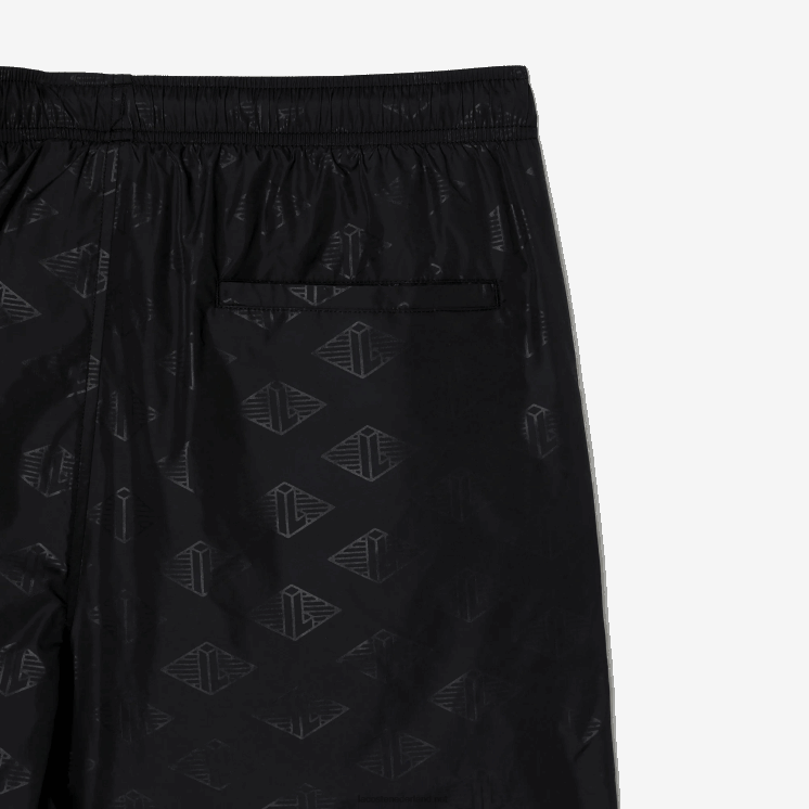 Lacoste trainingsbroek met monogramprint 0828H318 zwart 031 Heren