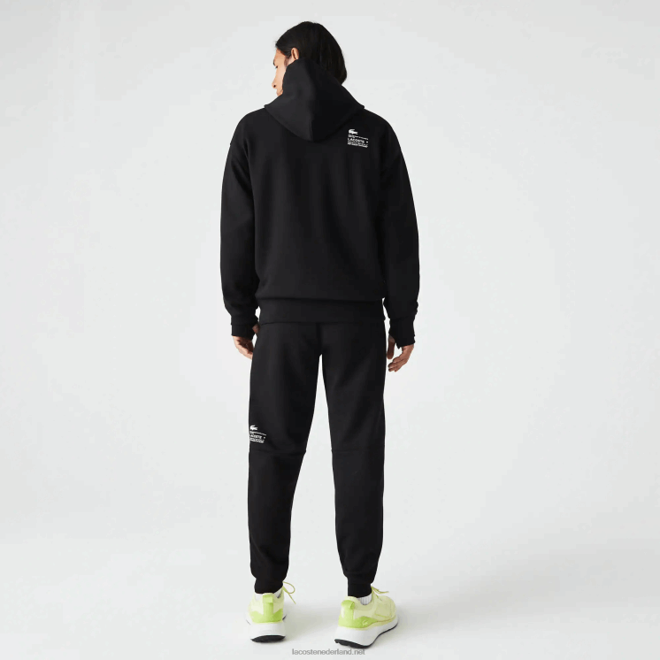 Lacoste trainingsbroek met reflecterende print 0828H1043 zwart 031 Heren