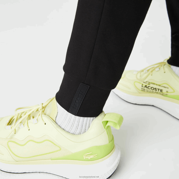 Lacoste trainingsbroek met reflecterende print 0828H1043 zwart 031 Heren