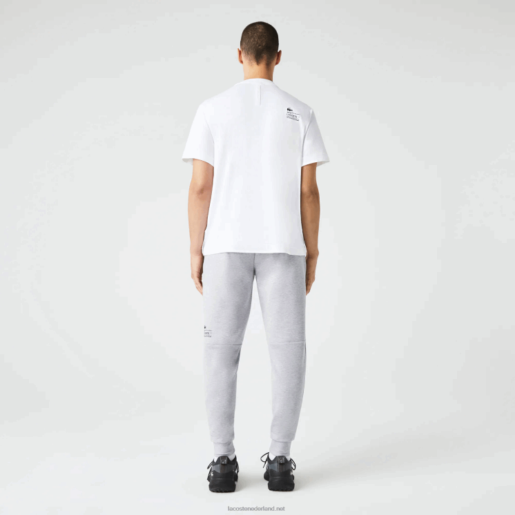 Lacoste trainingsbroek met reflecterende print 0828H1044 grijze chine ca Heren