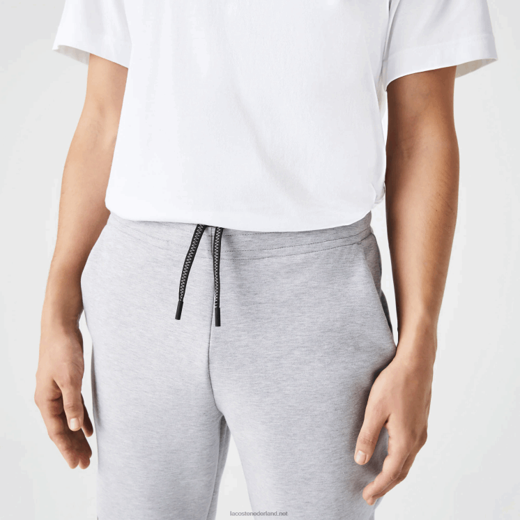 Lacoste trainingsbroek met reflecterende print 0828H1044 grijze chine ca Heren