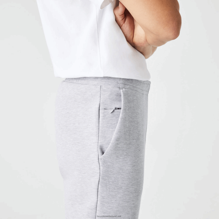 Lacoste trainingsbroek met reflecterende print 0828H1044 grijze chine ca Heren