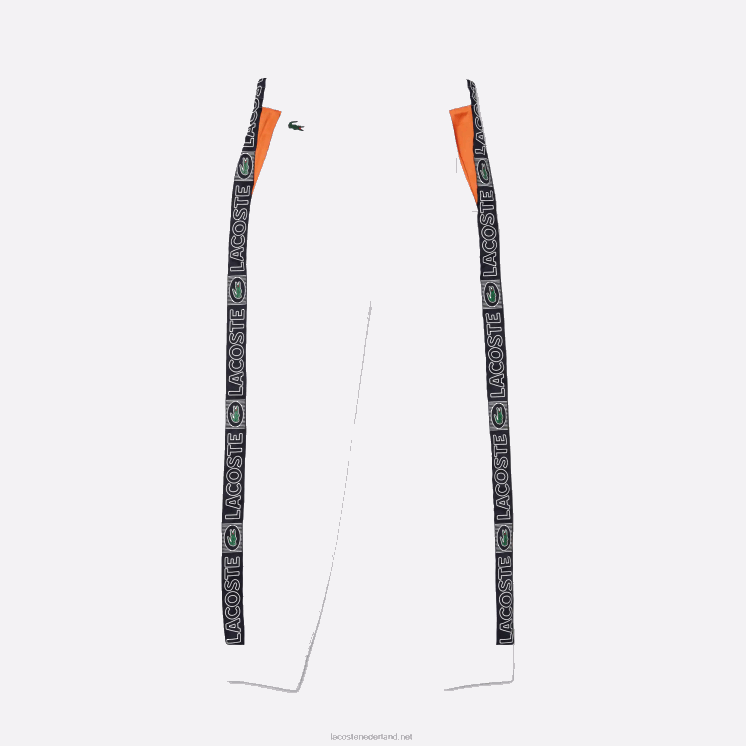 Lacoste trainingsbroek met sportmerkbands 0828H1120 wit oranje marineblauw asr Heren