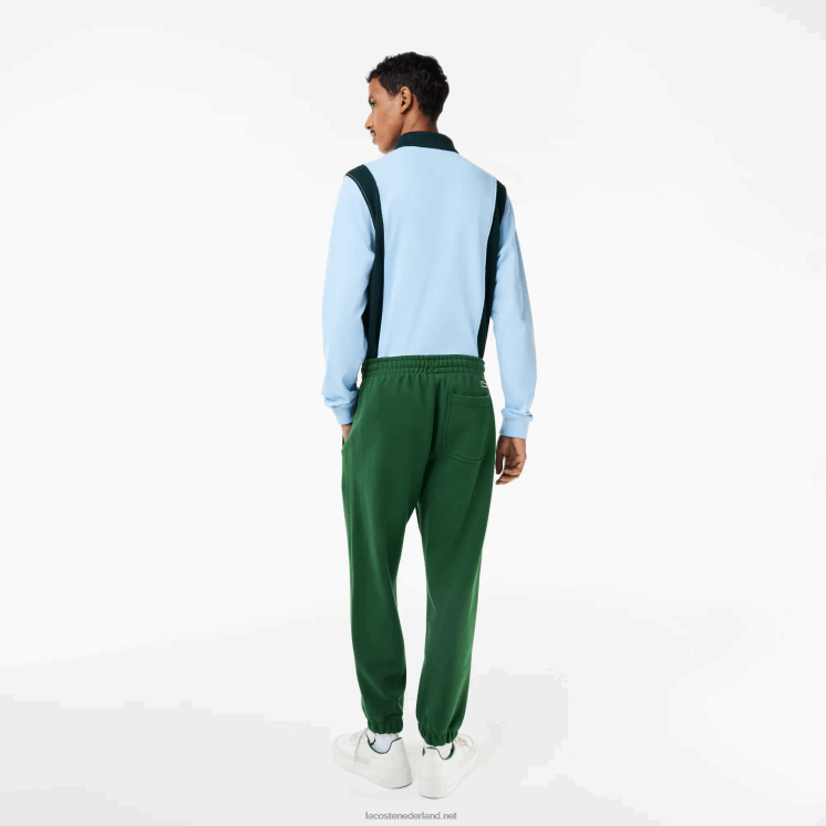 Lacoste trainingsbroek van biologisch katoen 0828H292 groen 132 Heren