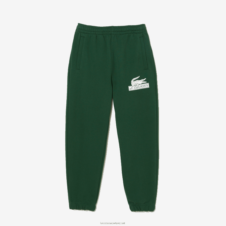 Lacoste trainingsbroek van biologisch katoen 0828H292 groen 132 Heren