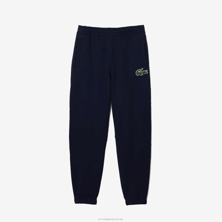 Lacoste trainingsbroek van biologisch katoenfleece 0828H1049 marineblauw 166 Heren