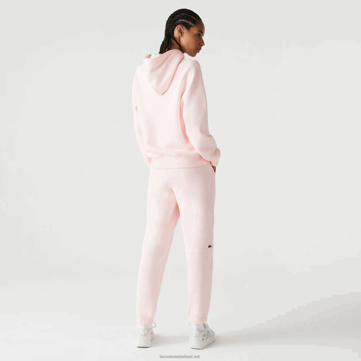 Lacoste trainingsbroek van biologisch katoenfleece 0828H1050 lichtroze t03 Heren