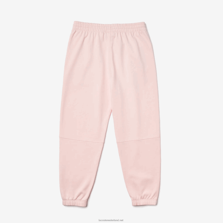 Lacoste trainingsbroek van biologisch katoenfleece 0828H1050 lichtroze t03 Heren
