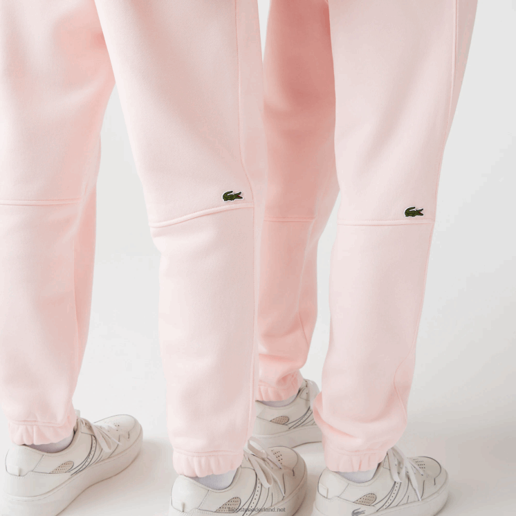 Lacoste trainingsbroek van biologisch katoenfleece 0828H1050 lichtroze t03 Heren