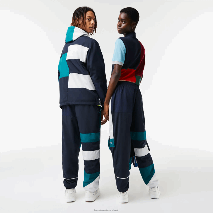Lacoste waterafstotende patchwork trainingsbroek 0828H1586 veelkleurig c50 Heren