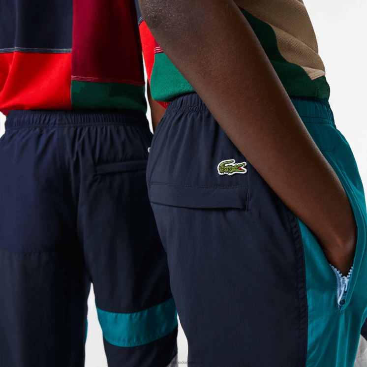 Lacoste waterafstotende patchwork trainingsbroek 0828H1586 veelkleurig c50 Heren