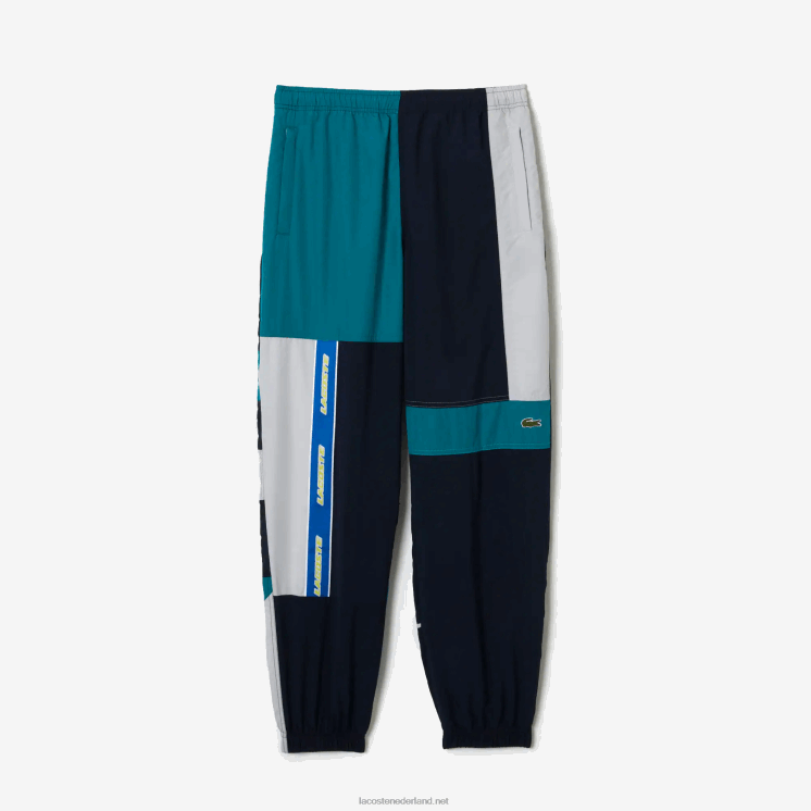 Lacoste waterafstotende patchwork trainingsbroek 0828H1586 veelkleurig c50 Heren