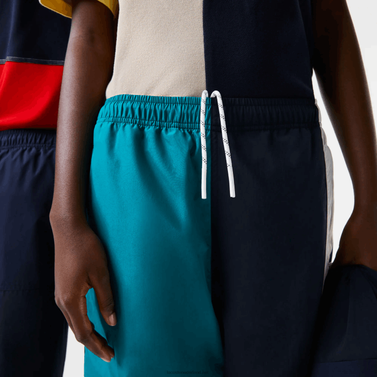 Lacoste waterafstotende patchwork trainingsbroek 0828H1586 veelkleurig c50 Heren