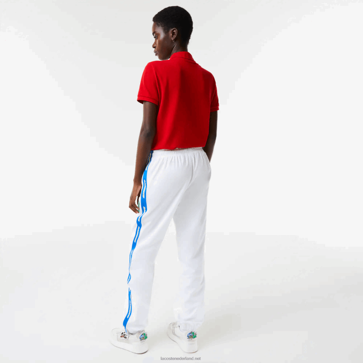 Lacoste waterafstotende trainingsbroek 0828H1085 witte sbh Heren
