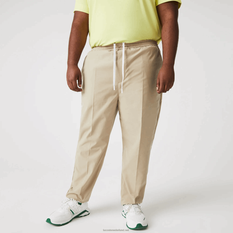 Lacoste waterafstotende trainingsbroek 0828H1118 beige c5u Heren