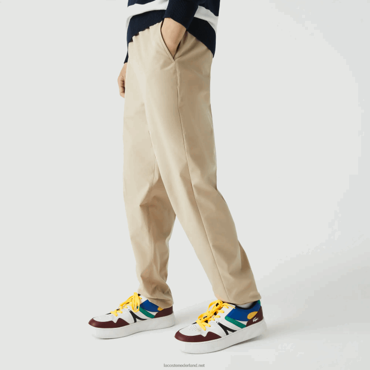 Lacoste waterafstotende trainingsbroek 0828H1118 beige c5u Heren