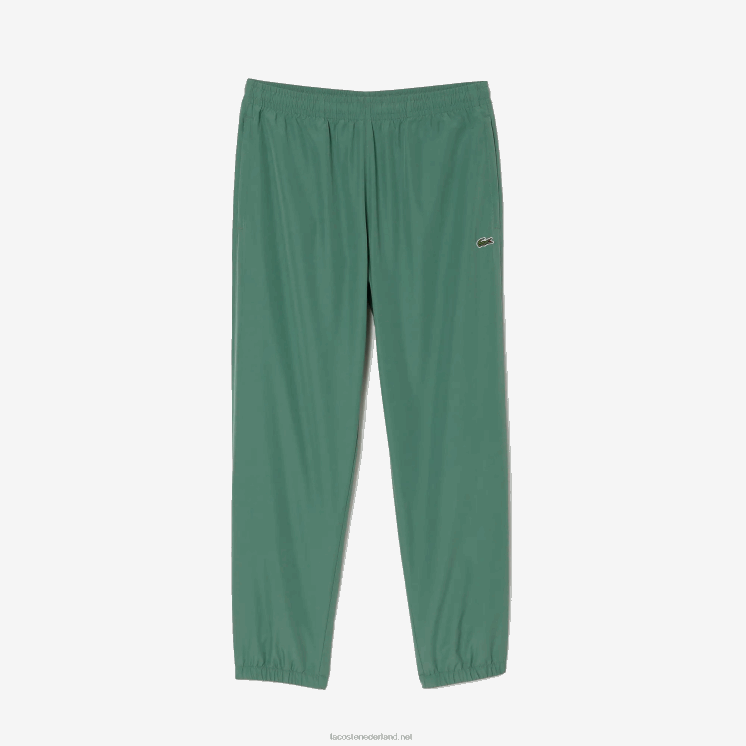 Lacoste waterafstotende trainingsbroek met normale pasvorm 0828H331 kaki groen kx5 Heren