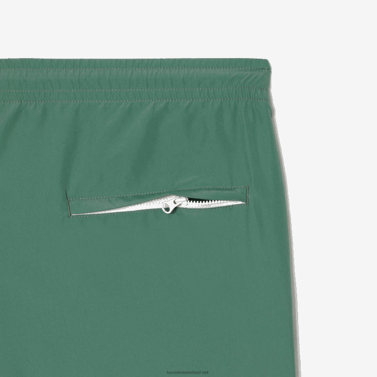 Lacoste waterafstotende trainingsbroek met normale pasvorm 0828H331 kaki groen kx5 Heren