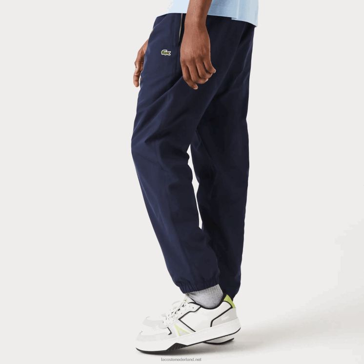 Lacoste waterafstotende trainingsbroek met normale pasvorm 0828H332 marineblauw 166 Heren