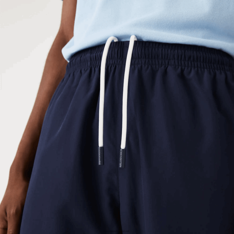 Lacoste waterafstotende trainingsbroek met normale pasvorm 0828H332 marineblauw 166 Heren