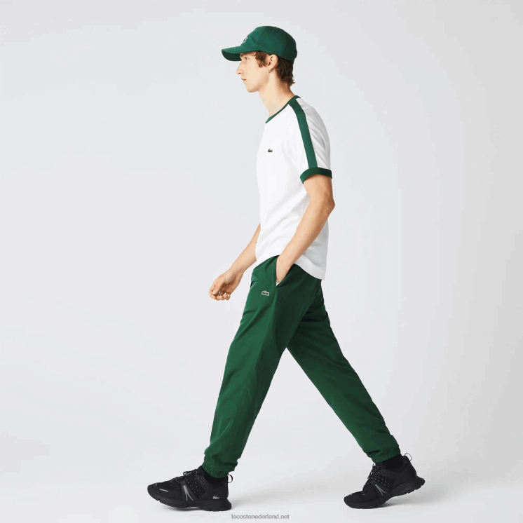 Lacoste waterafstotende trainingsbroek met normale pasvorm 0828H333 groen 132 Heren