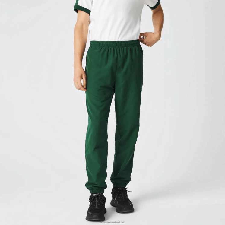 Lacoste waterafstotende trainingsbroek met normale pasvorm 0828H333 groen 132 Heren