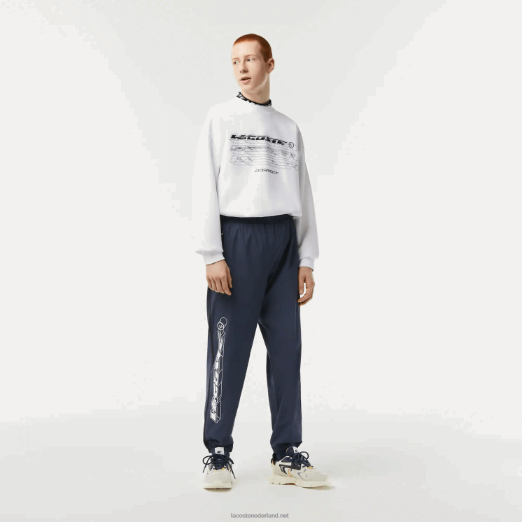 Lacoste waterdichte stretch trainingsbroek 0828H336 blauwe kxe Heren