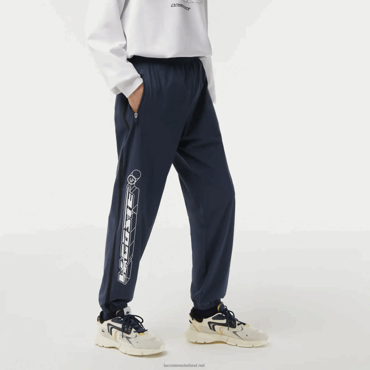 Lacoste waterdichte stretch trainingsbroek 0828H336 blauwe kxe Heren